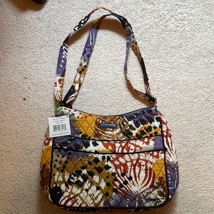 NWT Vera Bradley Carryall Crossbody in Painted Feathers